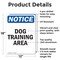 Signmission Dog Training Area, 12 in W x Rectangle, Aluminum OS-2PACK-NS-A-1218-V-11435 - alternate 5